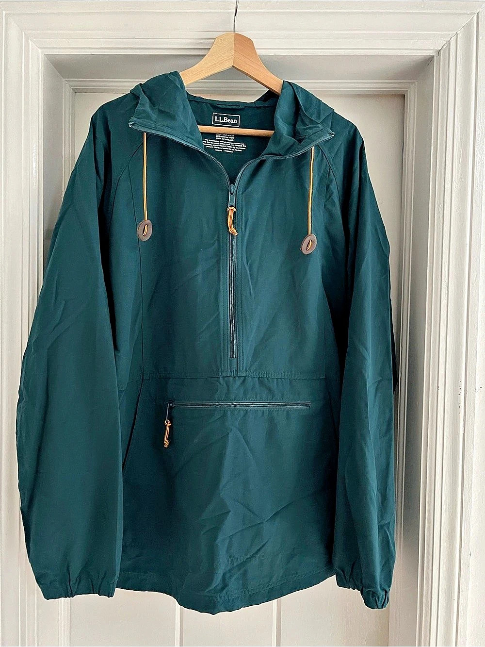 L.L.Bean Men's Mountain Classic Anorak Green XL Tall